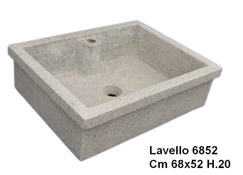 lavandino cemento 68x52