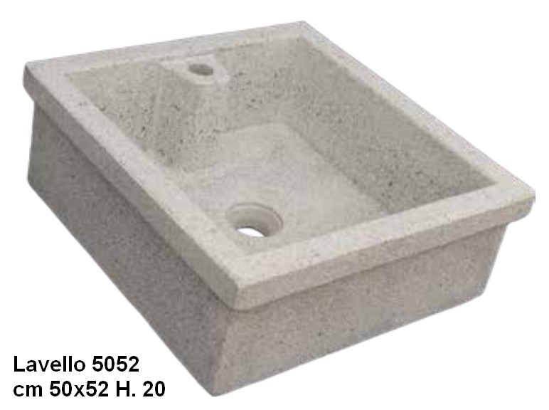 lavatoio cemento 50x52