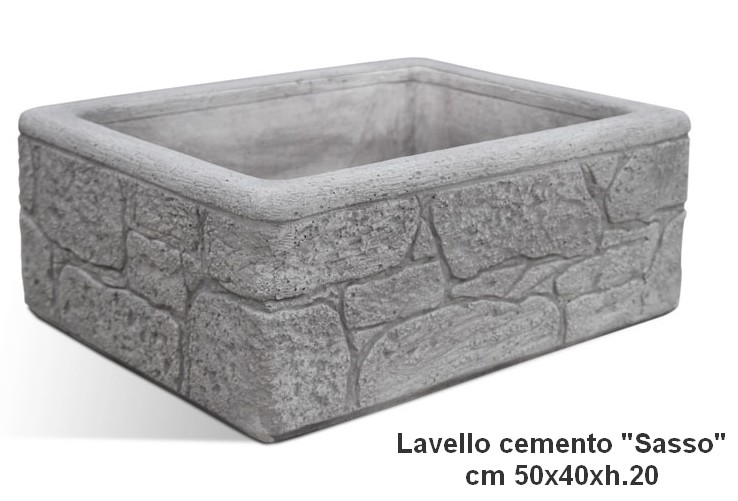 lavello cemento anticato 50x40