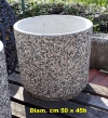 Fioriera in cemento Diametro 50 x H45 cm