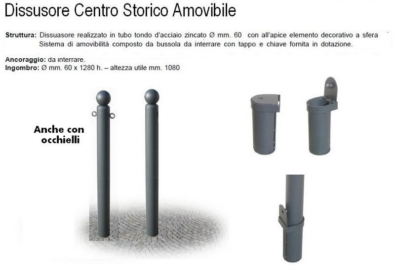 dissuasore di sosta estraibile paletto-dissuasore-estraibile