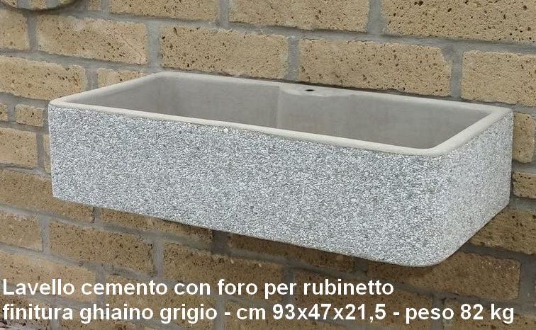 Lavandino cemento bonfante 93