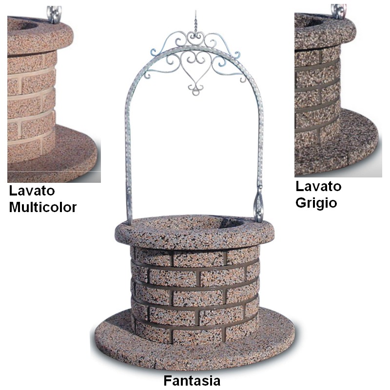 Pozzo decorativo per giardino