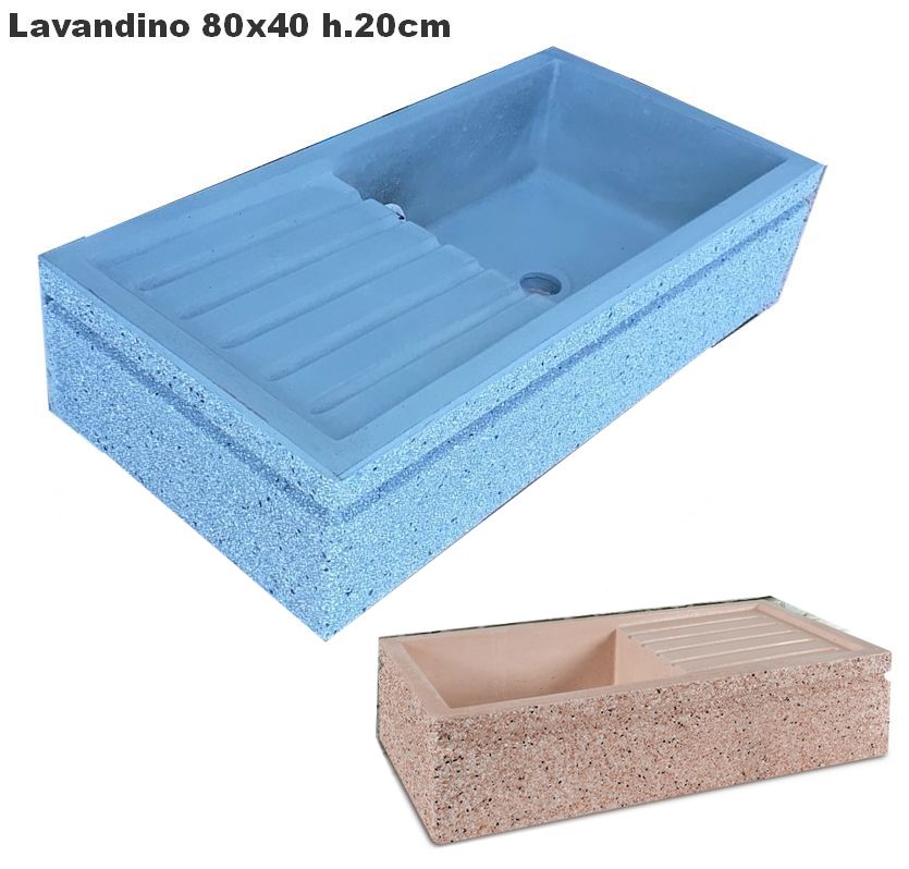 lavandino cemento 80x40