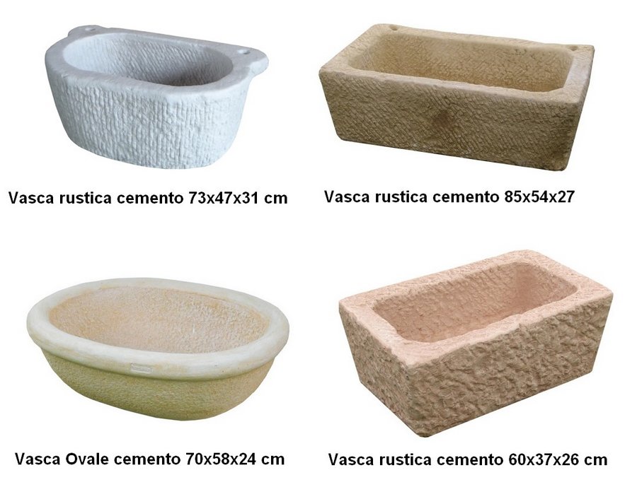 vaschette rustiche cemento