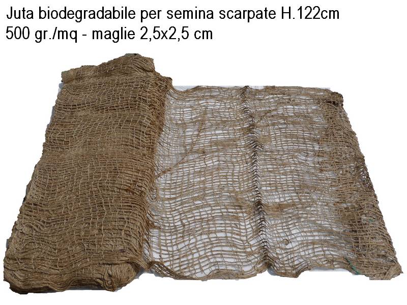 juta per scarpate biodegradabile