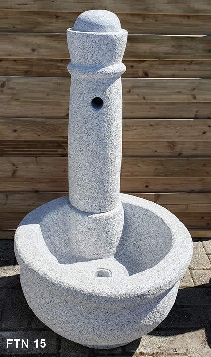 fontana pietra vasca tonda