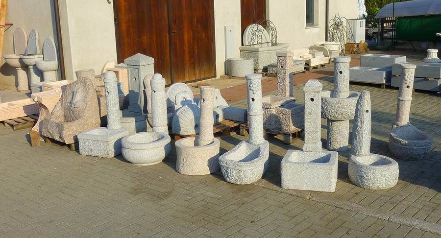 fontane da giardino in granito