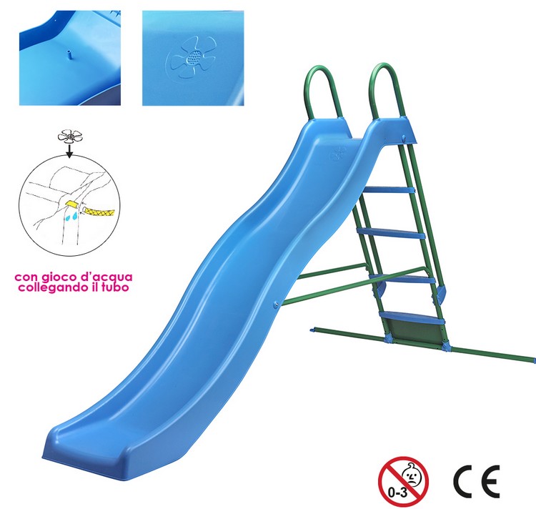 scivolo in plastica giardino