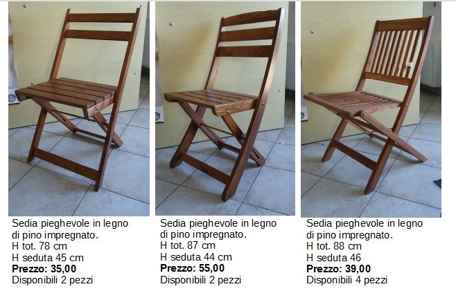 offerta sedie tavoli legno