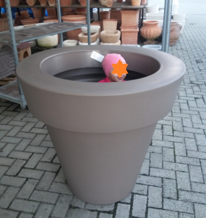 vaso gigante plastica